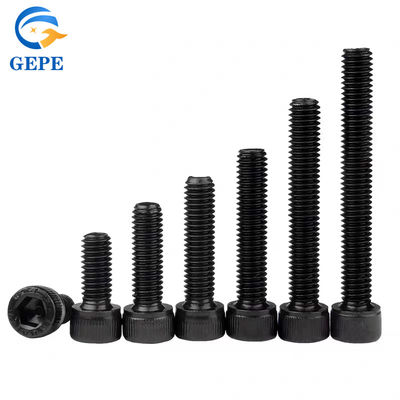 DIN912 Nozes e parafusos preto Hexagon Socket parafuso liga Hexagon Socket Head Cap parafuso Hex parafuso