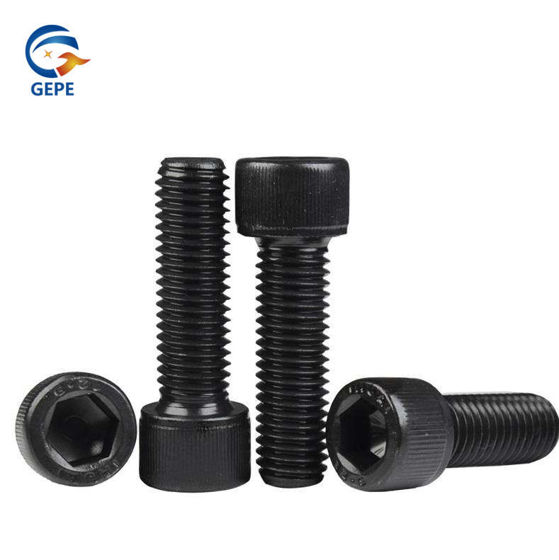 Parafusos de tomada hexagonais de Allen de óxido negro grau 12.9 parafusos de tomada hexagonais parafusos de cabeça de tampa