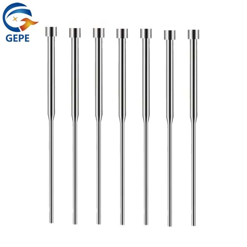 Pin de ejeção de molde de precisão de secção dupla / pin de ejeção reta resistente a altas temperaturas